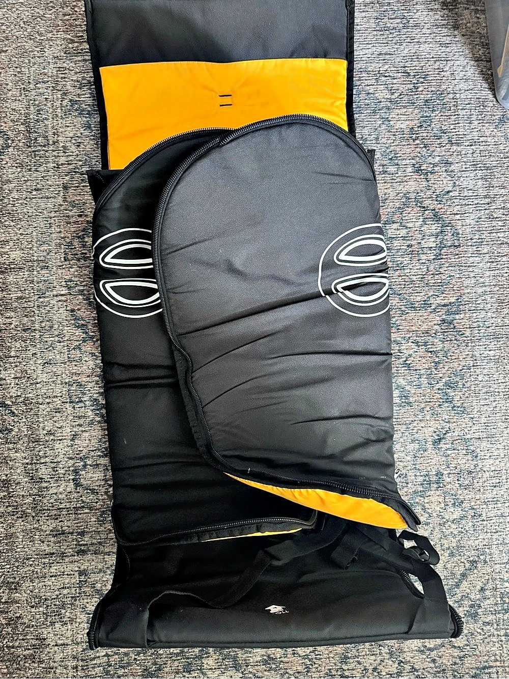 Doona Padded Car Seat Travel Bag Travel Bag in Black & Yellow